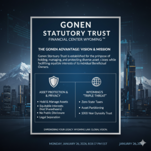 In a Wyoming Statutory Trust, the term “shareholder” is legally replaced by Beneficial Owner. Using the correct term isn’t just a matter of semantics; it reinforces the legal distinction that protects the assets from personal creditors.
